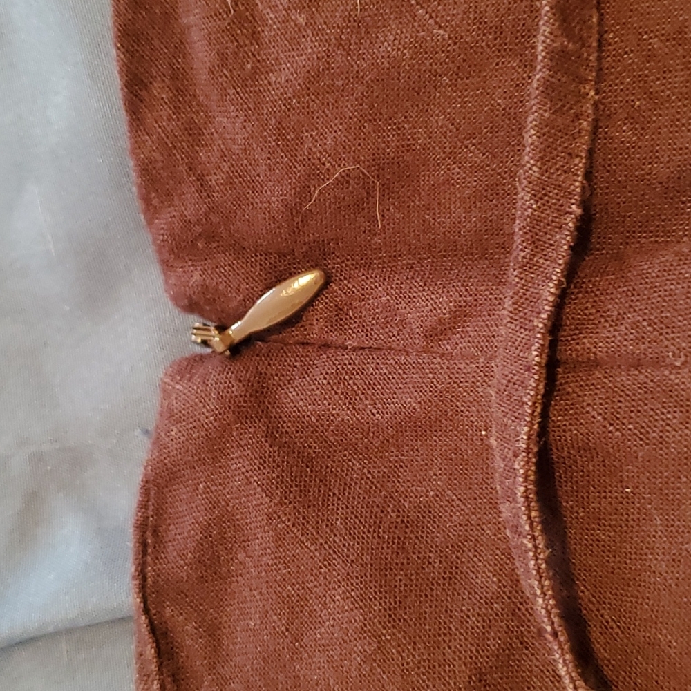 Nee York & Co brown linen blend skirt - Picture 4 of 4